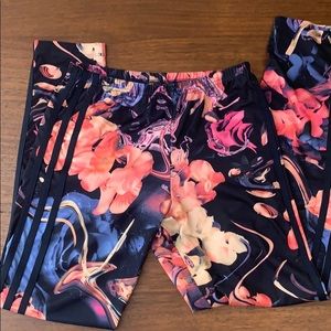 Adidas workout pants ~ floral